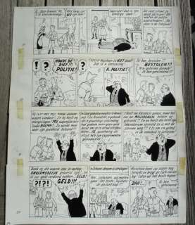 Pom (Jozef Van Hove) | Pom (Jozef van Hove) - Originele pagina - Piet Pienter en Bert Bibber 9 - Buldaarse Rhapsodie - Page volante - (1958) | Catawiki