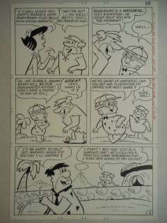 Dirgo, Ray | Original page  - The Flintstones  - Play Ball  - (1970s) | Catawiki