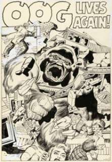 Jack Kirby and Dick Ayers Tales of Suspense #27 Splash Page 1 Original Art (Marvel, 1962). | Heritage