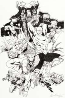 Alvaro Martinez Guardians of the Galaxy #17 Variant Cover Original Art (Marvel, 2014).