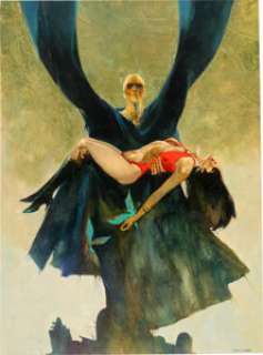 Sanjulián (Manuel Pérez Clemente) Vampirella #12 Cover Painting Original Art (Warren, 1971).