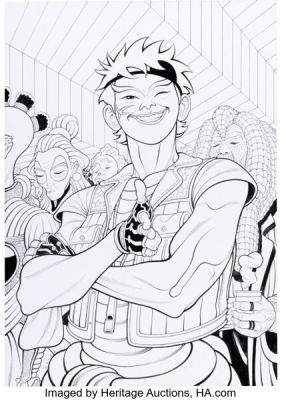 Tradd Moore The New World #1 Variant Cover Original Art (Image, 2018).