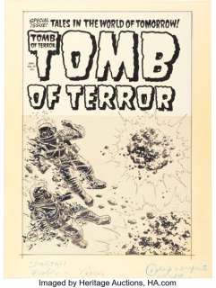 Lee Elias Tomb of Terror #13 Cover Original Art (Harvey, 1954).