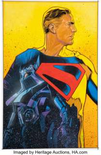 Travis Charest Batman / Superman: World’s Finest #22 Variant Cover Original Art (DC, 2023). | Heritage