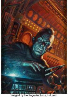 Kelly Freas Analog Science Fiction-Science Fact February 1967 "Pioneer Trip" Cover Painting Original Art (Conde Nast, 1967). | Heritage