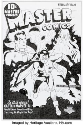 Fred Hembeck Master Comics #23 Cover Re-Creation Illustration Original Art (2005). (Total: 2000)