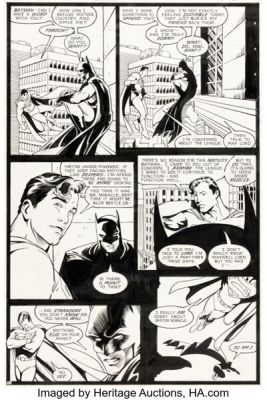 Adam Hughes and José Marzán Jr. Justice League America #40 Story Page 18 Original Art (DC, 1990). | Heritage