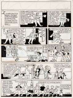 Saint-Ogan, Alain | Saint-Ogan, Alain - Planche originale - Zig et Puce, Nenette et la baronne Truffe | Catawiki