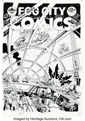 Rand Holmes Fog City Comics #3 Cover Original Art (Stampart, 1977). | Heritage