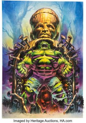Nic Klein Incredible Hulk #12 Cover Original Art (Marvel, 2024).