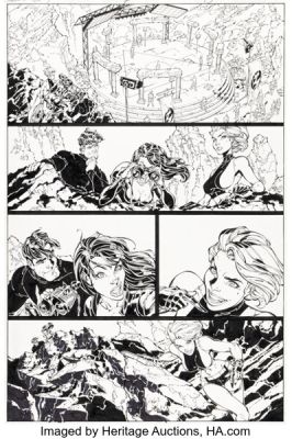 J. Scott Campbell and Sandra Hope Danger Girl #7 Story Page 13 Original Art (DC/WildStorm/Cliffhanger!, 2001). | Heritage
