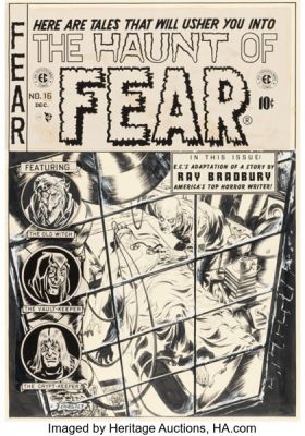 Graham Ingels (as Ghastly) Haunt of Fear #16 Cover Original Art (EC, 1952). | Heritage
