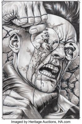 Mico Suayan Invincible # 1 Variant Cover Original Art (Image/Skybound, 2026).