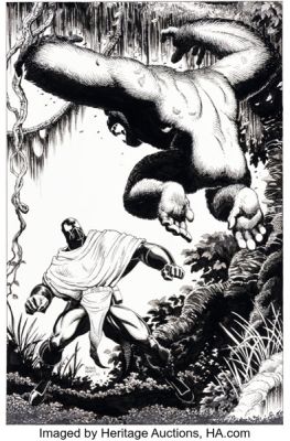 Arthur Adams Grendel: War Child Trade Paperback Pin-Up Illustration Original Art (Dark Horse, 1993). | Heritage