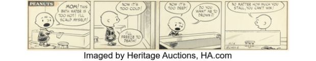 Charles Schulz Peanuts Daily Comic Strip Original Art dated 10-18-51 (United Feature Syndicate, 1951). | Heritage