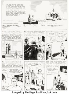 Daniel Clowes Eightball #20 David Boring Story Page 4 Original Art (Fantagraphics, 1999). | Heritage