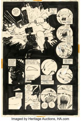 Frank Miller and Klaus Janson Batman: The Dark Knight #2 "Dark Knight Triumphant" Story Page 21 Original Art (DC, 1986). | Heritage