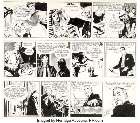 Alex Raymond Rip Kirby Daily Comic Strips Original Art Group of 3 (King Features Syndicate, 1952-53). (Total: 3 Original Art) | Heritage