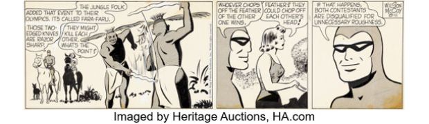 Wilson McCoy The Phantom Daily Comic Strip Original Art dated 8-11-57 (King Features Syndicate, 1957). | Heritage