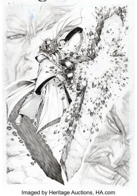 Jack Fung Dominating Blade (Ba Dao) Consecutive Story Pages 11-15 Original Art Group of 5 (Elite Publishing, c. 1990s). (Total: 5 Original Art) | Heritage
