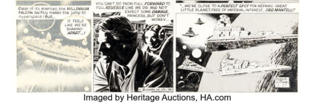 Al Williamson Star Wars Daily Comic Strip Original Art dated 2-27-81 (LA Times Syndicate, 1981). | Heritage