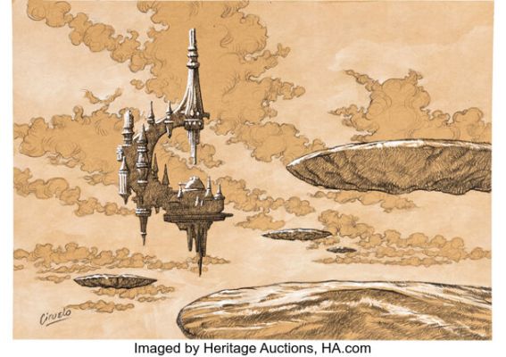 Ciruelo Cabral "Serra’s Sanctum" 8 Preliminary Original Art (Magic: The Gathering, 2024). | Heritage