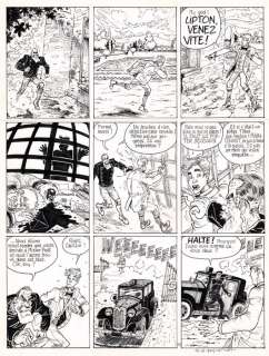 Bouüaert, Thierry | Bouüaert, Thierry - Planche originale - Edmund Bell T5 - Le Train Fantôme - (1993) | Catawiki