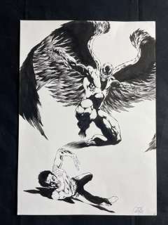 Defali, Djillali | Defali, Djillali - Dessin original - Asphodèle T3 - L’Ange Noir - (2004) | Catawiki