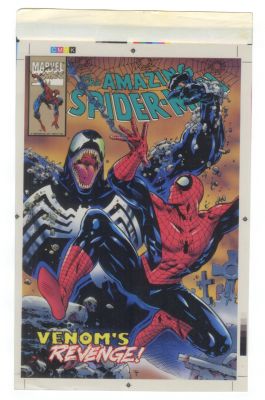 The Amazing Spider-Man: Venom’s Revenge! Original Comic Cover Color Key Production Art | Neat Stuff Vault