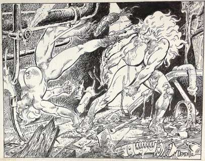 Tom Sutton (Dementia) | Tom Sutton - Eros Comix - Savage Sewer Sluts / Star Trek - Originele ’Savage Sewer Sluts’ pagina door Tom Sutton - (1998) | Catawiki