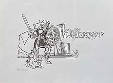 Franka - Originele tekening vooraankondiging "Klifhanger" voor Eppo 21 + Tijdschrift Eppo EPPO 21-202 - (2023)