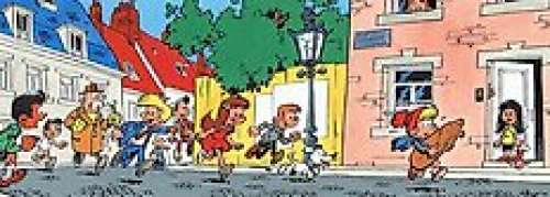 Peyo | Peyo - Dessin original couleur - Scouts de Belgique - (1960’s) | Catawiki