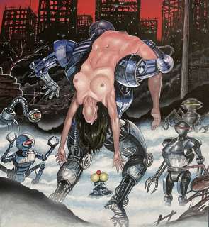 Vica - Origineel schilderij - Playhouse Comix - Formaat: 30 x 40 cm. - Exemplaire unique - (2004) | Catawiki