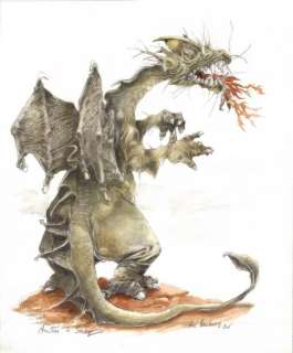 Hausman. Illustration originale Dragon | BDEnchères