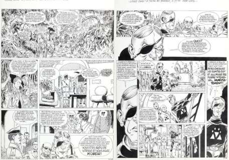 Paape - Johnny Congo, planches n°35 et 40 Ã  l‘encre de…