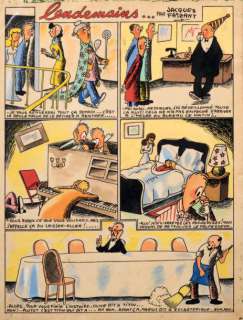 Faizant Jacques | Â«Lendemains...Â». Planche Ã  l’encre de Chine et gouache | Tessier Sarrou