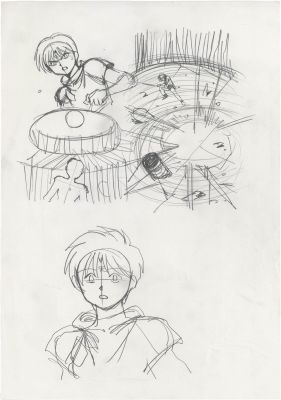 Yuzo Takada Hand-Drawn Illustration "3x3 EYES" Yakumo Fuji | Mandarake (Big Web)