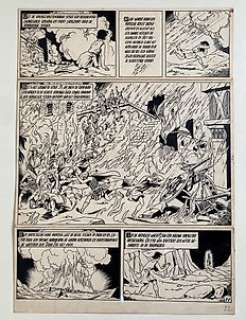 Verschuere, Karel - 1 Original page - Judi 2 - Het Wrekende Vuur - 1953