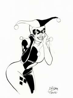 Joe Eisma - Harley Quinn Pinup (Sold Live on ‘Dueling Dealers of Comic Art‘ Episode #71 Podcast on 5-25-2022 Watch It Here!