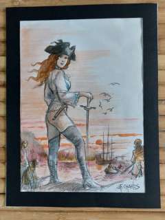 Charles, Jean-François - 1 Original colour drawing - Les Pionniers du Nouveau Monde - Mary - 2021 | Catawiki