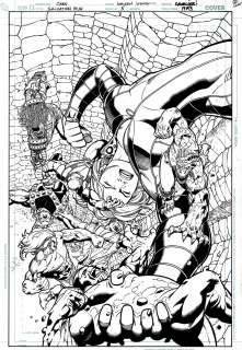 Sean Chen, Walden Wong - Salvation Run #5 Cover (8 Dc Villains: Solomon Grundy, Giganta, Rock, Clayface, Killer Croc, Blockbuster, Girder And Mammoth! 2008