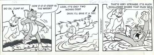 Jarvis | Tom et Jerry, strip Ã  l’encre de Chine et trames… | Millon