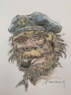 Hermann - 1 Original colour drawing - Bernard Prince - Barney Jordan | Catawiki