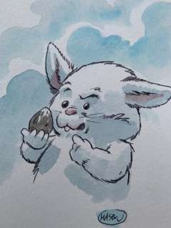 Masbou, Jean-Luc - 1 Original colour drawing - De Cape et de crocs - Eusèbe | Catawiki