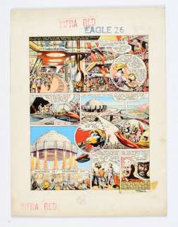 Dan Dare original artwork (1956) drawn and painted by Frank Hampson for The… | Comic Book Auctions ltd