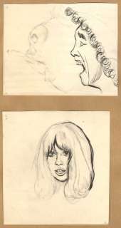 Cuvelier, Paul - 2 Original preliminary drawing - Portraits | Catawiki