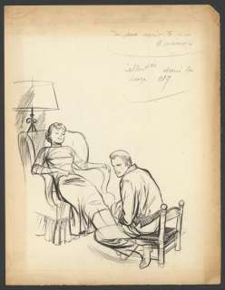 Pierre Le Guen - Illustration originale pour Nous Deux (page 219) accompagnée d‘une étape préparatoire