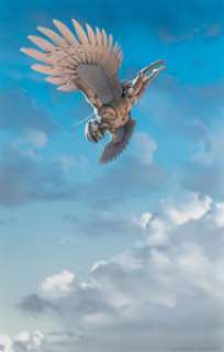 Chris Moore (British, b. 1947) Trillion Year Spree paperback cover, 1988 Airbrush acrylic on board 15 x 9-1/2 inches ...