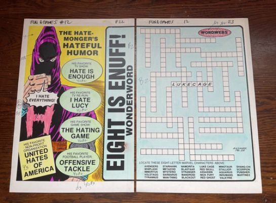 HATE MONGER FANTASTIC FOUR art original color guide 2 PAGE SPLASH fun games #12 | eBay US (Buy It Now)