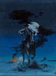 Robert McGinnis (American, 1926) Marauder‘s Moon paperback cover, 1959 Gouache on board 18-3/4 x 14-1/4 inches (47.6...